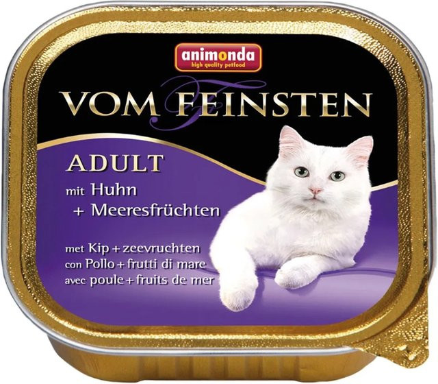Vom Feinsten Katzen-Nassfutter Adult Mare Huhn und Meeresfrüchte 100 g - Bild 1