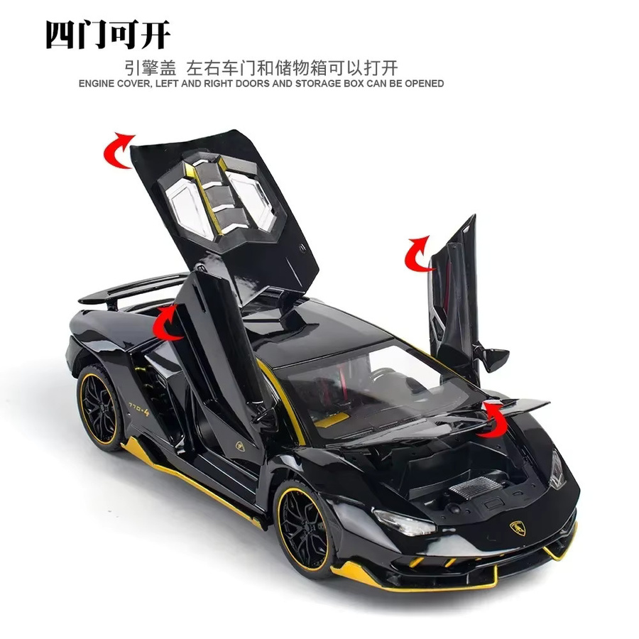 MINI AUTO LP770-4 Sportwagen, Simulationsmodell, 1:24, Metall, mit Licht und Sound - Bild 3