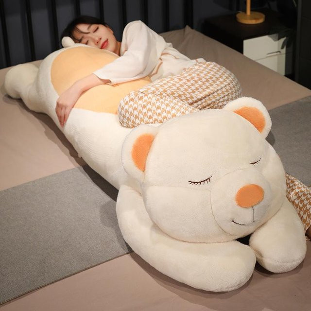 Baby-Bär-Puppenkissen, Bärenpuppe, großes Bären-Plüschtier, 60cm - Bild 1