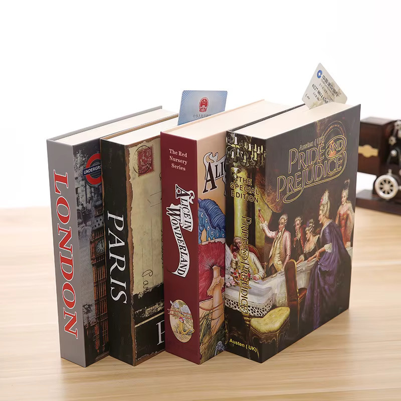 ELESABOX Geheimes Buch als Safe mit Schlüsselschloss zur Aufbewahrung von Geld und Schmuck in Multicolour - Bild 2