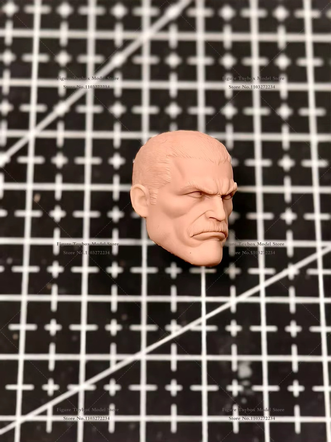 Bandai Thragg Tough Guy Man Soldier, unbemalte Kopfskulptur, weiß, Zubehör - Bild 2