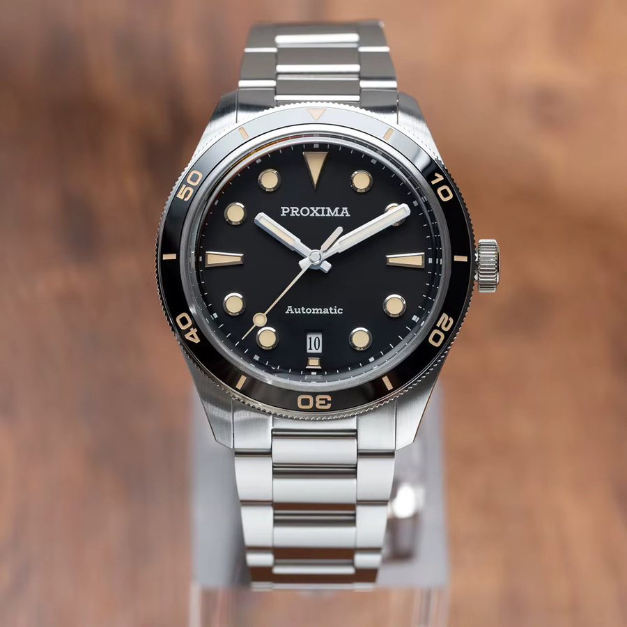 Proxima Armbanduhr Automatik, Edelstahl, Schwarz, Herren - Bild 2
