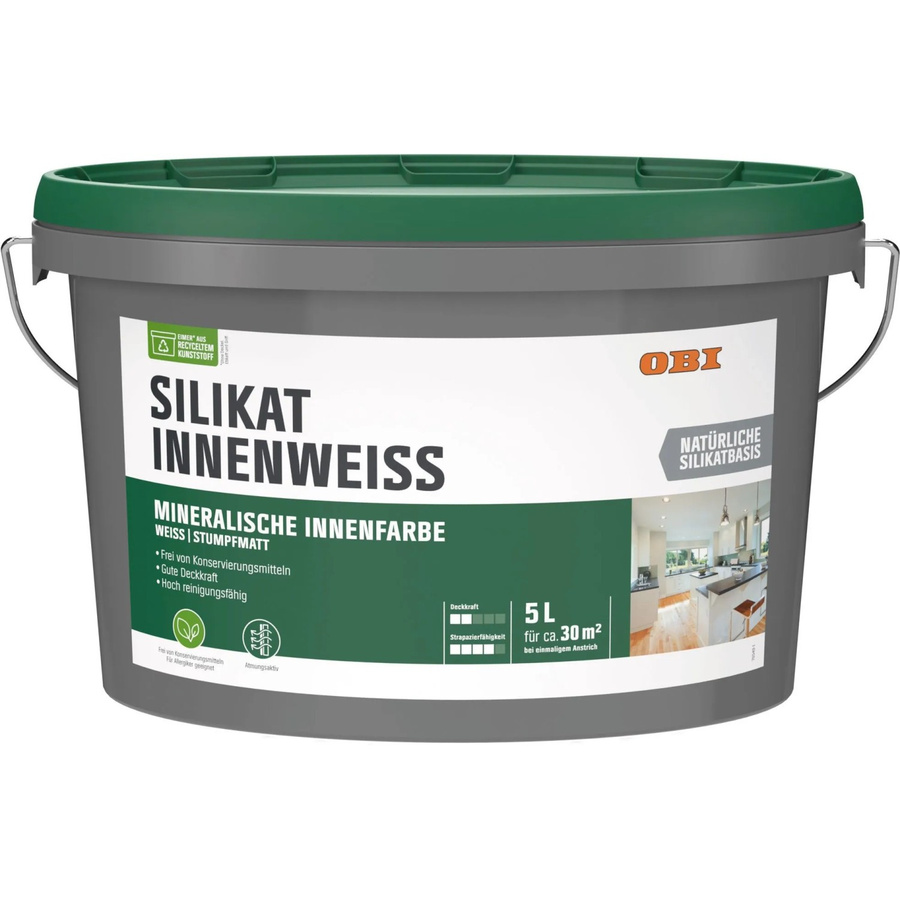 OBI Silikat-Innenfarbe Weiß matt 5 l - Bild 2