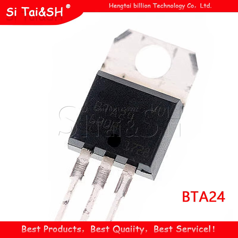10 Stück Si Tai&SH Elektronik-Bauteil Set mit BTA12-600B, BTA12-600C, BTA12-800B, BTA16-600B, BTA16-600C, BTA16-800B, BTA20-600B, BTA24-600B, BTA24-800B, LM317T und L7805CV in TO-220 Gehäuse, Farbe: Schwarz - Bild 2