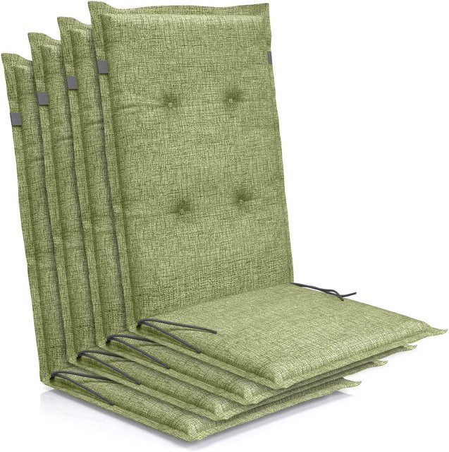Petsation Florence Hochlehner Auflage für Gartenstühle aus Polyester und Baumwolle mit rutschfester Schaumstofffüllung - Bild 1
