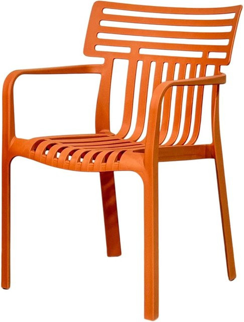 Floordirekt Gartenstuhl Terrano in Orange, wetterfest, UV-beständig und stapelbar - Bild 1