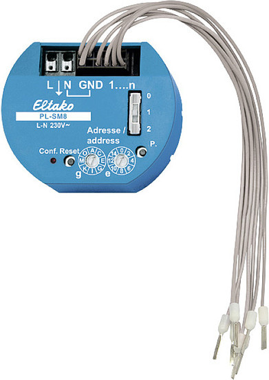 Eltako Dezentraler 8-Kanal Sensoreingang PL-SM8 in Blau - Bild 1