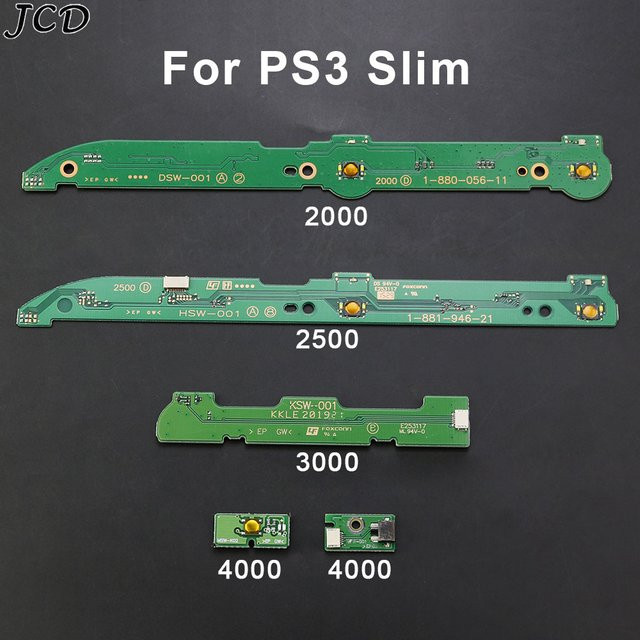 JCD Ein/Aus-Schalter-Ersatzplatine für Sony PlayStation 3 Slim 2000 2500 3000 4000 in Grün - Bild 1