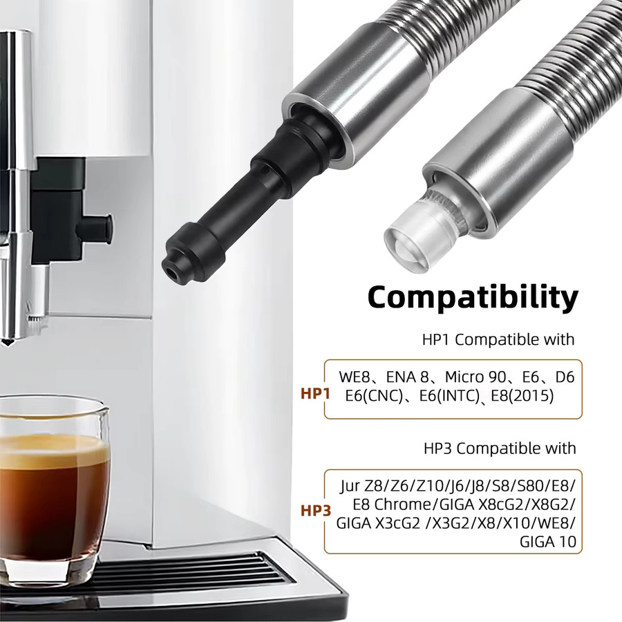 Jura Milchrohr aus Edelstahl in Silber für Kaffeemaschinen als Ersatzteil für das Milchsystem - Bild 2