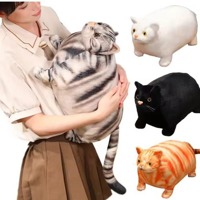 Chubby Fat Cat Plüschtier, 30 cm, Tierpuppe - Bild 1