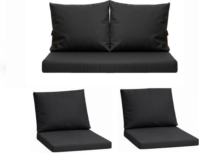 Setgarden Komfort Set Gartenloungekissen für Technorattan-Möbel in Schwarz, 1-teilig, Breite: 110 cm, Tiefe: 50 cm - Bild 1