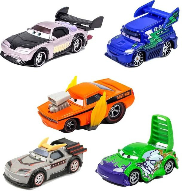 Disney Pixar Cars Lightning McQueen Rennparty, Modell Spielzeugautos, Metall, 1:55, ab 4 Jahren - Bild 1
