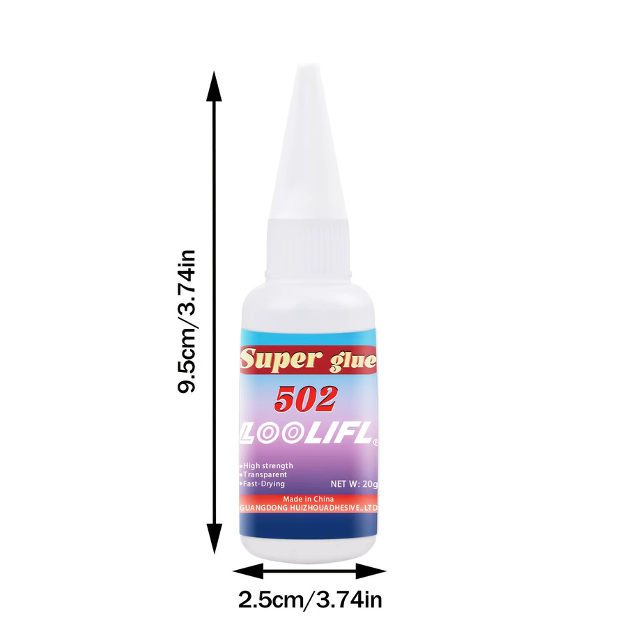 LOOLIFL 502 Superkleber Wasserfest und Schnellklebend, Transparenter Klebstoff für Glas, Fenster und Keramik zur Heimreparatur - Bild 5