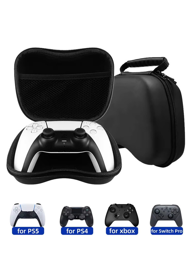 Universelle EVA-Hartschale Schutztasche in Schwarz für PS5, PS4, PS3 und Xbox Series X, One sowie 360 Controller - Bild 5