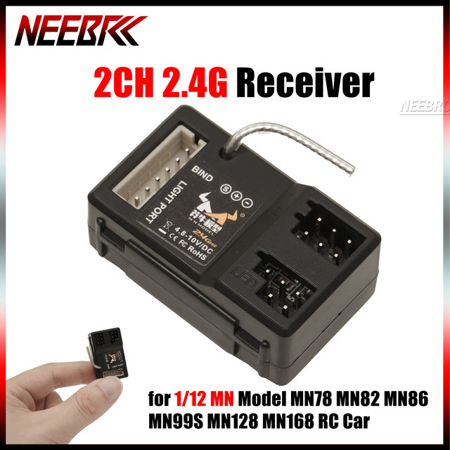 NeebRC 2-Kanal 2,4G LED-Licht-Empfänger, Modellteil, 4,8-10V DC - Bild 1
