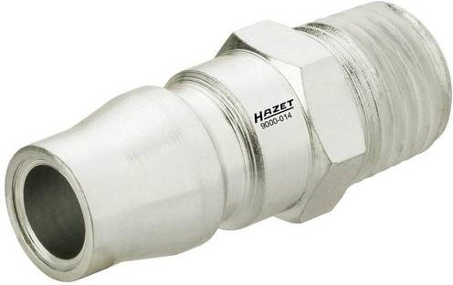 Hazet Luftanschluss-Nippel-Satz 9000-014/3 aus Stahl in Silber, 3-teilig - Bild 1