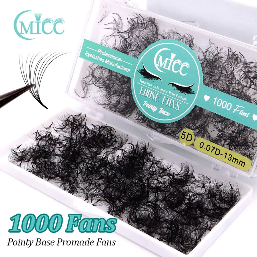 CMICC Wimpernverlängerung, 1000 Fächer, Black, Unisex - Bild 2