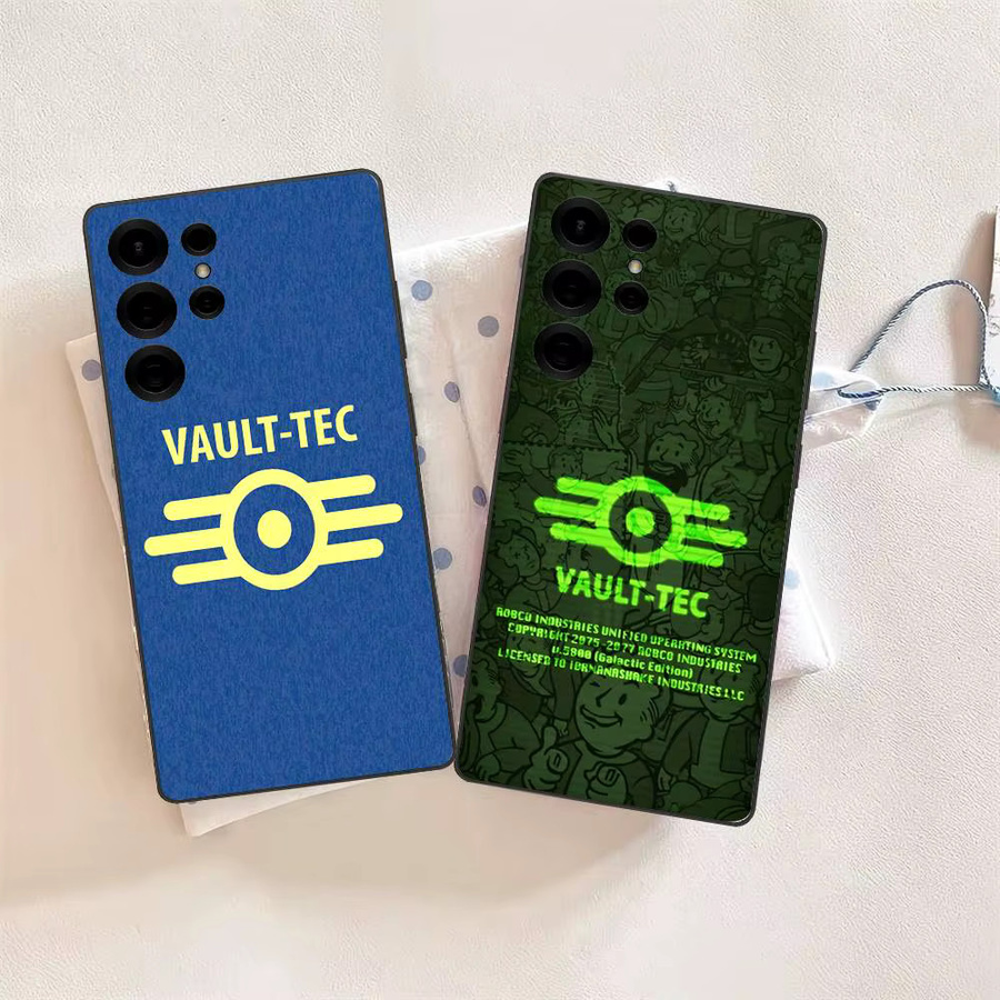 V-Vault-Tec Fallout Logo Handyhülle für Samsung Galaxy S24 FE, S25 Ultra, S22 Ultra 5G und weitere Modelle - Bild 1