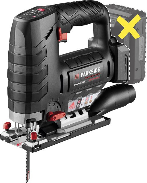 Parkside Performance Akku-Stichsäge PPSTDA 20-Li B2, 20 V, Schwarz, ohne Akku und Ladegerät - Bild 1