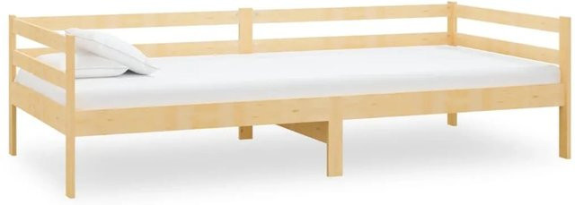 vidaXL Tagesbett aus Kiefer-Massivholz in Braun, B/T/H: 90 x 200 cm - Bild 1