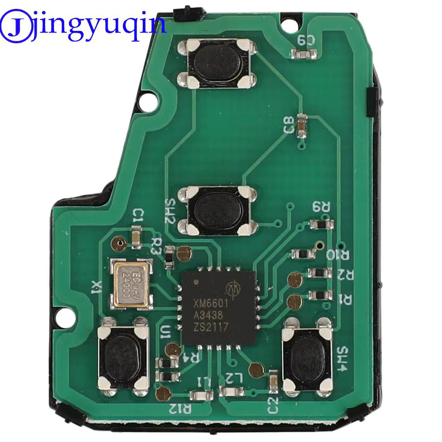 Jingyuqin FCC GQ4-52T Keyless Fernbedienung Auto Schlüssel für Toyota RAV4 Highlander Sequoia Tundra Tacoma 2013-2018 mit H Chip 314MHz - Bild 1