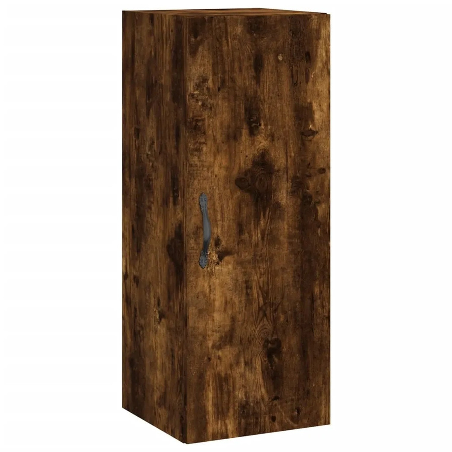 vidaXL Wandschrank Räuchereiche in Braun aus Holzwerkstoff und Metall, B/T/H: 34,5 x 34,0 x 90,0 cm - Bild 2