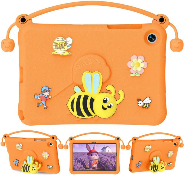 Stoßfeste Schutzhülle mit Griff und Ständer für Samsung Galaxy Tab A11+ Plus / A9 Plus 11 Zoll in Orange - Bild 1