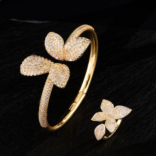 ZAKOL Schmuck-Set, Armband und Ring, Gold, Zirkonia, Damen - Bild 1