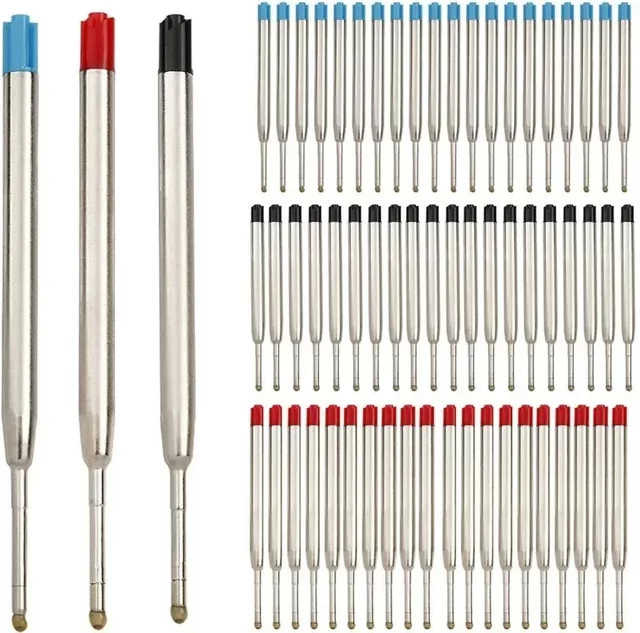 Kugelschreiberminen für Parker Stifte mit mittlerer Spitze in Blau und Schwarz, Länge: 10 cm - Bild 1