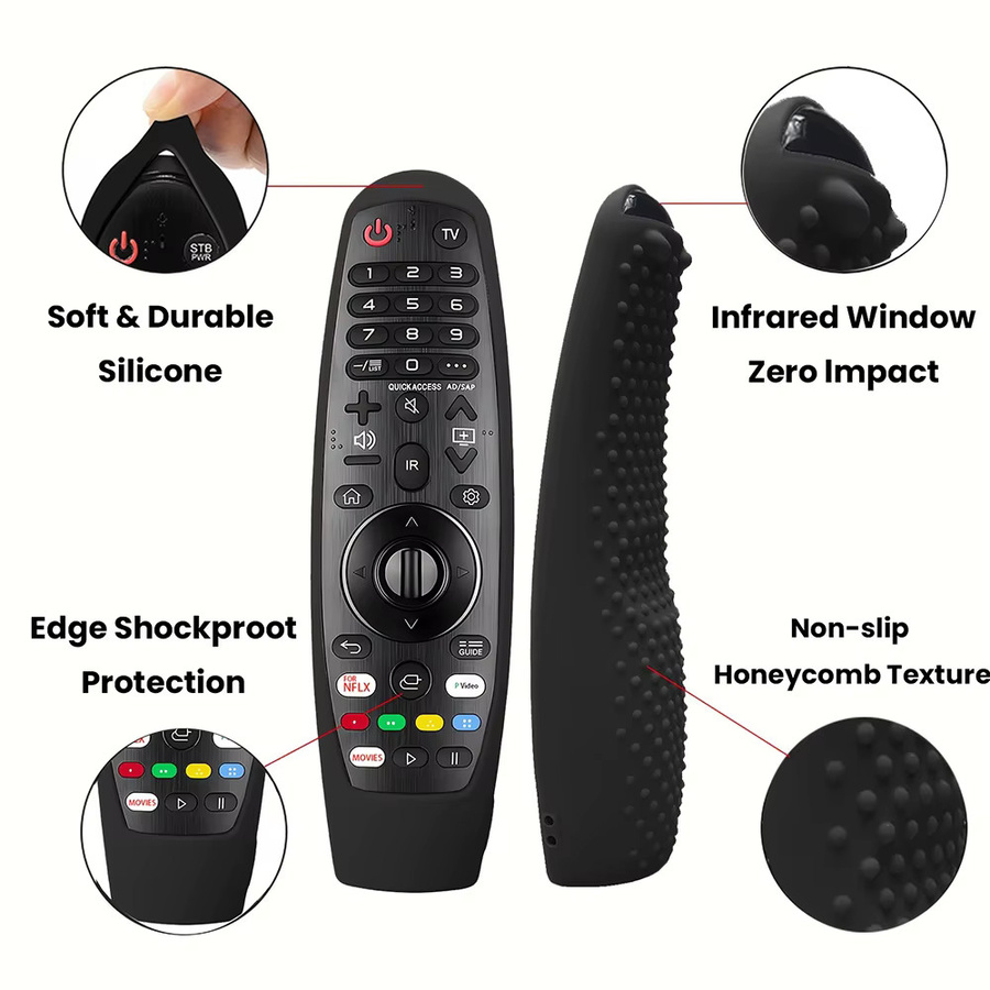 MRSVI Magic Remote Cover für LG AN-MR600 MR650 MR18BA MR19BA MR20GA – Weiche Schutzhülle für Smart OLED TV Fernbedienung in Blau - Bild 2