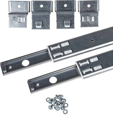 Schneider Electric Actassi Teleskopschiene VPE 2, Farbe: Silber, Tiefe: 80 cm - Bild 1