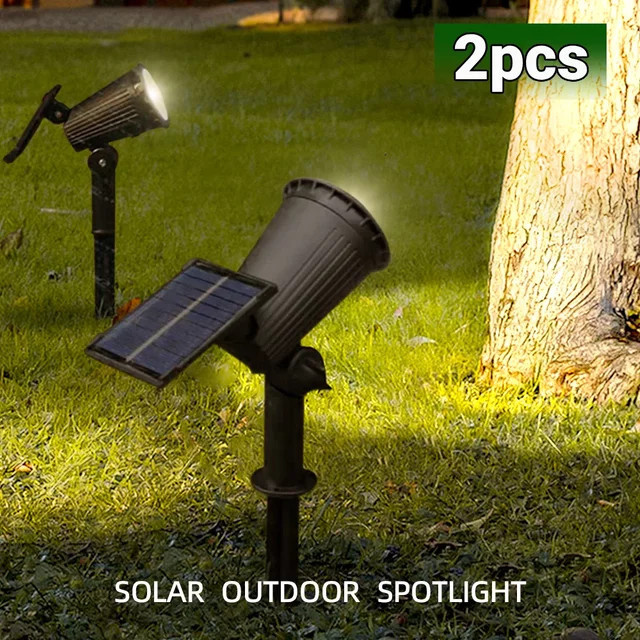 Heinast 9-LED Solarstrahler RGB Multicolour, IP65 Wasserdicht, Einstellbare Helligkeit, Schwarzer Bodenstrahler für Garten und Außenbereich - Bild 1