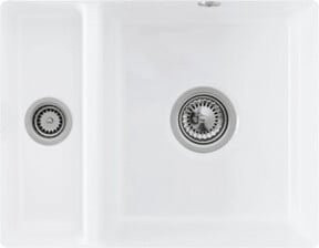 Villeroy & Boch Unterbauspüle Subway in Weiß mit Ablaufgarnitur und Exzenter, CeramicPlus - Bild 1