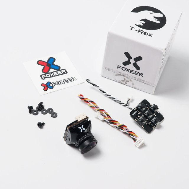 Foxeer 1500TVL T-REX Mini Micro FPV-Kamera in Schwarz mit 4:3/16:9 PAL/NTSC Umschaltung und Ultra Wide Dynamic - Bild 1