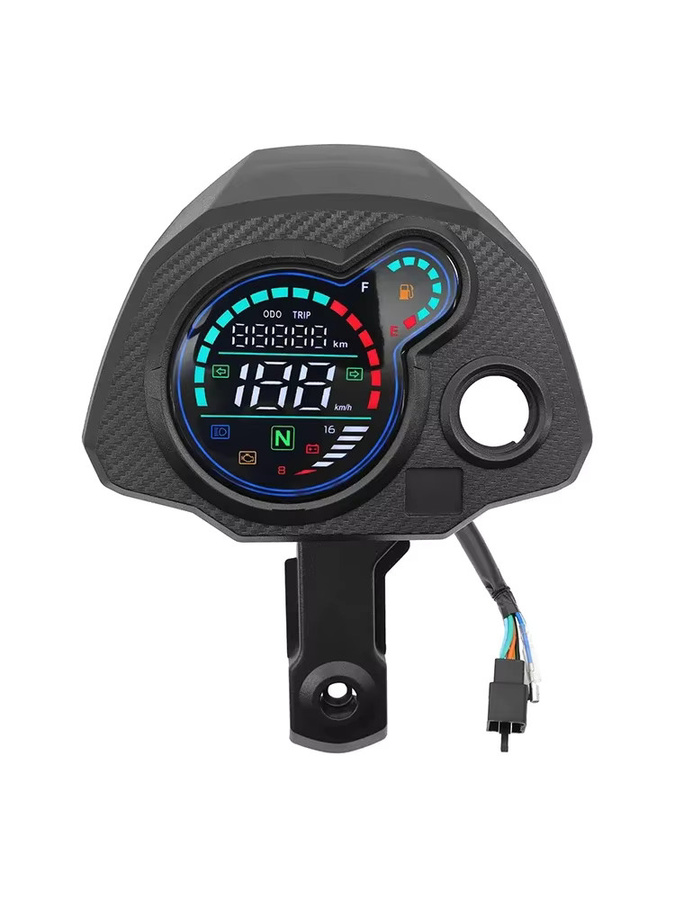 MAIMEIMI Motorrad LCD Digital Tachometer Kilometerzähler und Drehzahlmesser in Schwarz für Honda Navi 110 - Bild 6