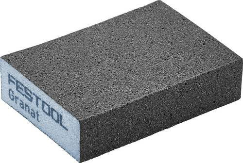 Festool Handschleifblock Granat Grau B/T/H: 6,9 x 9,8 x 2,6 cm, 120er Körnung, 6 Stück - Bild 1