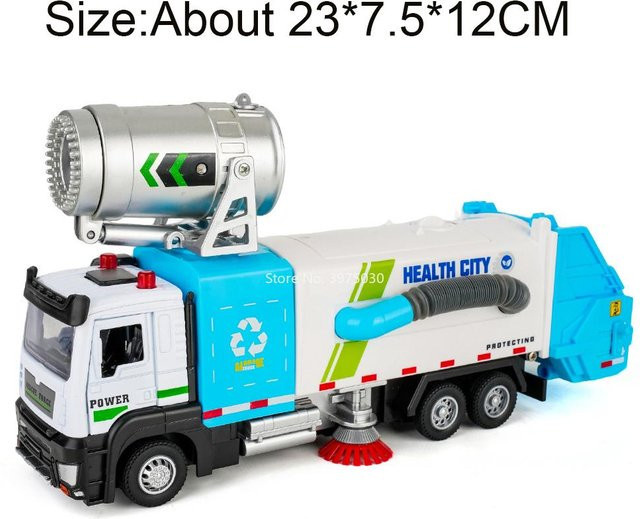 Linyi toy car Vakuum-Sprühwagen, 1:32, Legierung Auto Druckgussmodell, mit Licht und Sound, ab 14 Jahren - Bild 1
