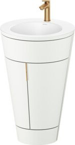 Duravit Waschtischunterschrank Starck 1 c-bonded Set, Weiß Matt, B/T/H: 56 x 60,5 x 86,4 cm - Bild 1