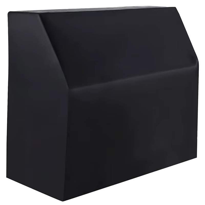 MY·BAKERMAN Klavierabdeckung für Upright Klaviere aus silberbeschichtetem Oxford-Stoff, staubdicht und wasserdicht, Farbe: Silber/Schwarz - Bild 2