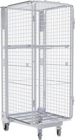 HMH nestainer® Anti-Diebstahl ADB 1600 ME KU Metall Silber B: 73,0 cm, H: 87,0 cm - Bild 1