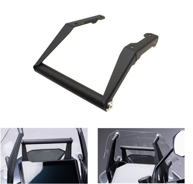 FJNYi Motorrad GPS und Smartphone Navigationshalterung Adapter für KTM 1290 Super Adventure S/R in Schwarz - Bild 1