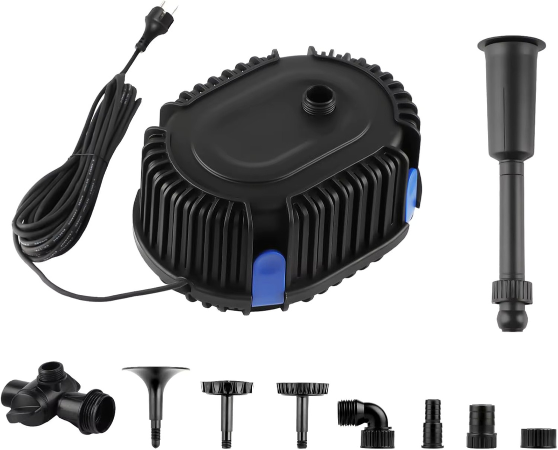 Forever Speed Springbrunnenpumpe für außen, schwarze Teichpumpe und Wasserspielpumpe mit 1000 L/H und 20W - Bild 7