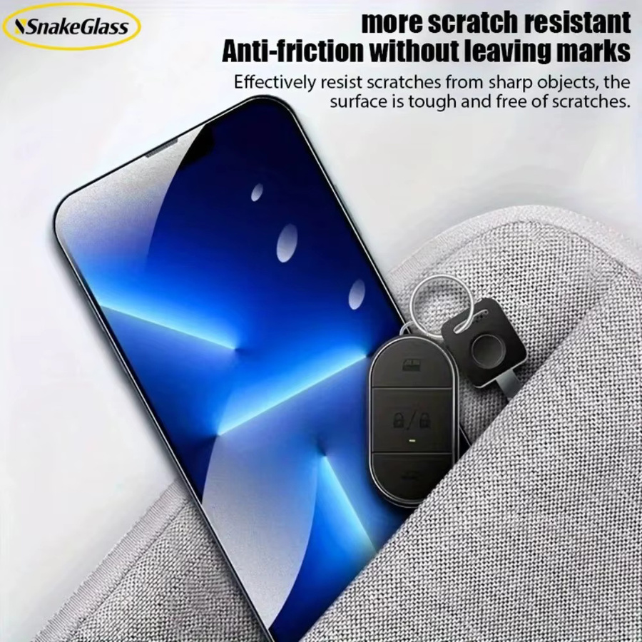 ZMZE 3er-Pack Mattes Panzerglas Displayschutz für iPhone (verschiedene Modelle), Transparent, Anti-Fingerabdruck - Bild 5