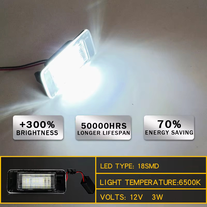 2er-Set LED Kennzeichenbeleuchtung für Opel Astra J Sports Tourer und Zafira Tourer C - Bild 4