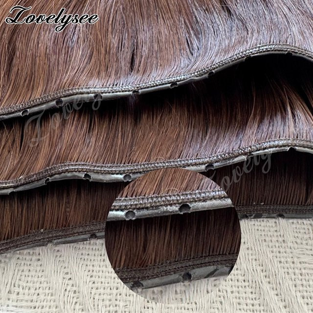 lovelysee Butterfly Weft Haarverlängerungen Echthaar, 100g - Bild 1