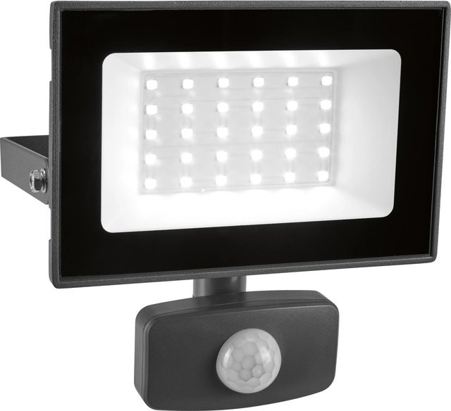 LED Strahler mit Bewegungssensor in Grau, 30 W, modernes Design - Bild 1