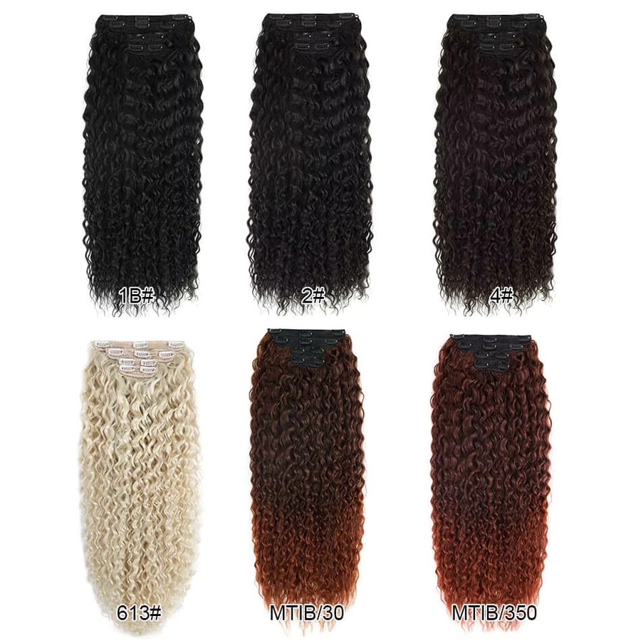 Alana beauty Clip-in Haarverlängerungen Wasserwelle, 4 Teile, 160g, Damen - Bild 5