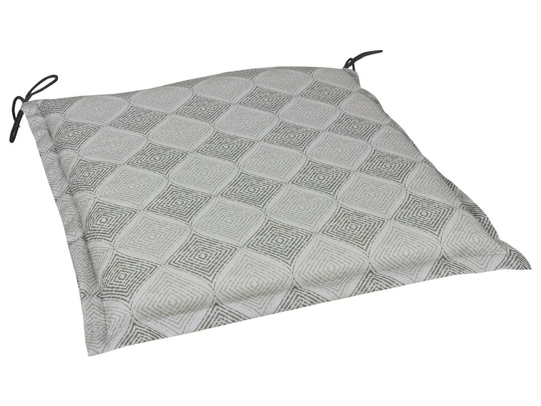 GO-DE TEXTIL Gartenauflage Raute 2er Set in Grau mit 5 cm Polsterhöhe - Bild 2