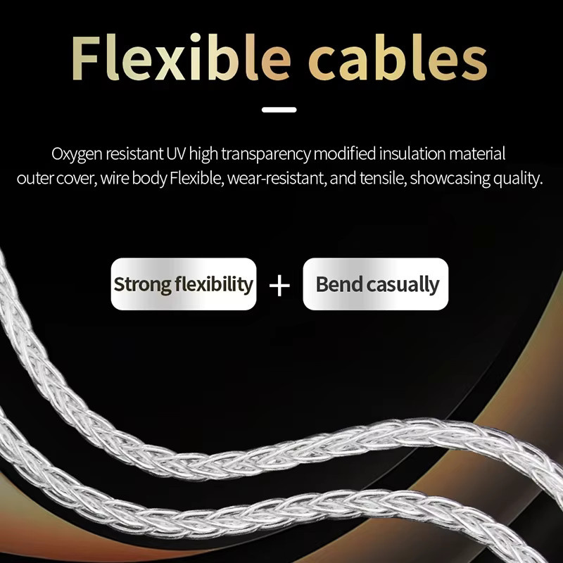 TODN HiFi 4N Reines Silber USB-Kabel High-End OTG-Audiokabel für DAC Verstärker Decoder in Silber - Bild 3