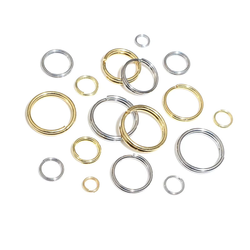 Wadsfred Doppel Sprungringe Edelstahl, 4-12 mm, für Schlüssel und DIY - Bild 2